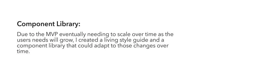 Component Library — a living style guide and component library built to scale with users' growing needs